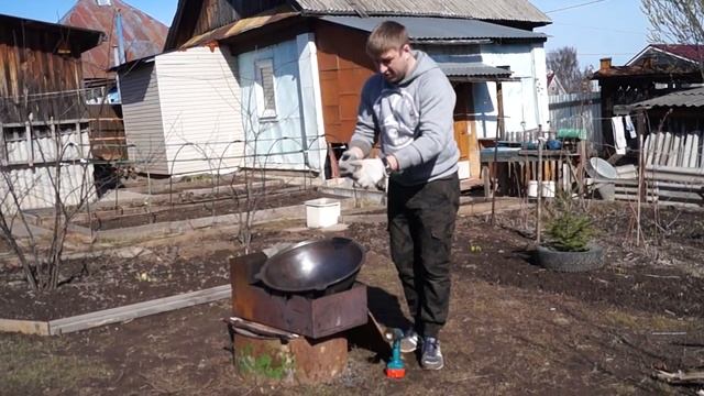 Чугунный казан, как легко и быстро почистить и прокалить. смотреть онлайн