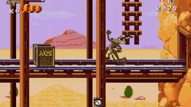 Прохождение Desert Demolition за Coyote'а (SEGA) смотреть онлайн