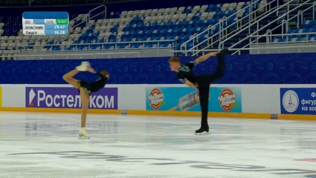 Анастасия Чернышова - Владислав Антонышев. Короткая программа. Пары. Юниоры. Гран-при России 2022 смотреть онлайн