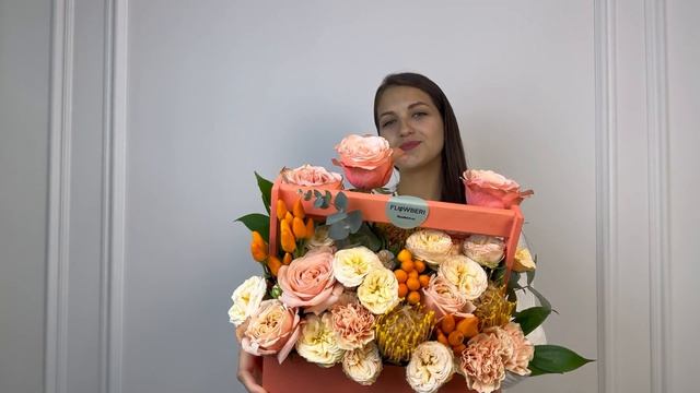 Купить букет в ящике #15 на FlowBeri ru смотреть онлайн