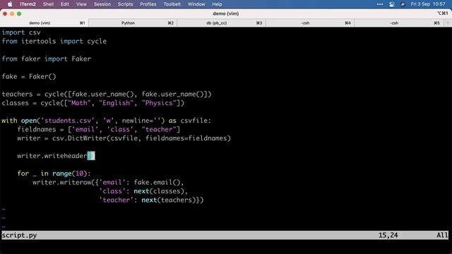 Creating fake csv data смотреть онлайн