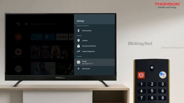 Thomson Official Android TV  Remote User Guide.