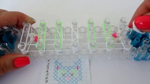КОТИК ФРЕСКА из резинок на станке | Cat Rainbow Loom Bands