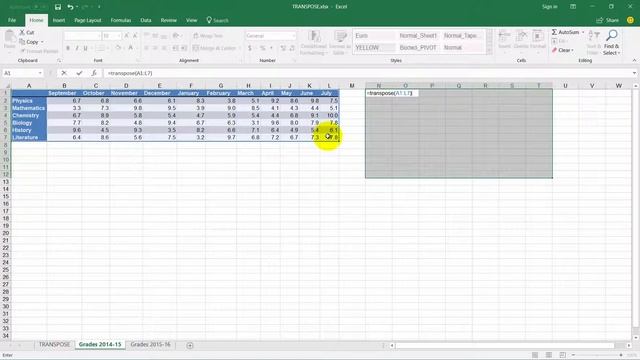 How to Transpose cells in Excel смотреть онлайн