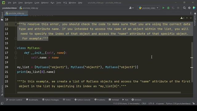 "Fixing AttributeError: 'list' object has no attribute 'name'" смотреть онлайн
