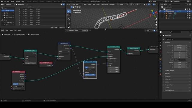 Making Chains in Blender with Geometry Nodes смотреть онлайн