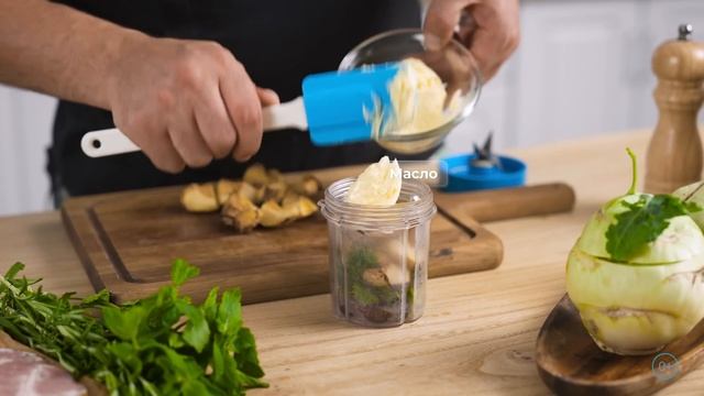 Блюдо в горшочке: вкусный рецепт капусты-кольраби | Салат с мясом и сыром в корзинке смотреть онлайн