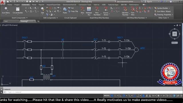 AutoCAD Electrical Bangla Tutorial Class - 06 How to insert wire and wire number смотреть онлайн