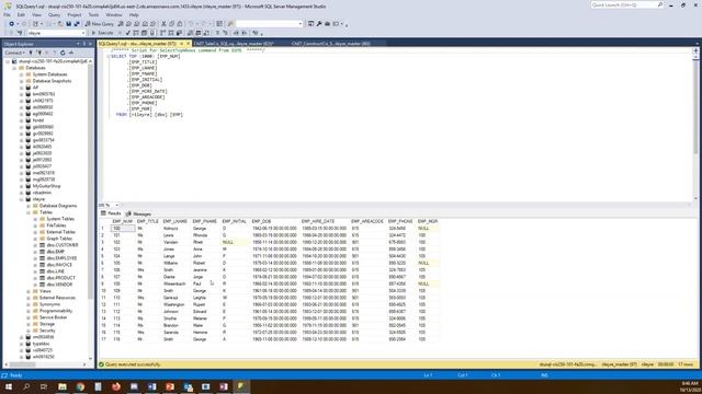 CIS250 101 FA20 Week08 Begin with SQL смотреть онлайн
