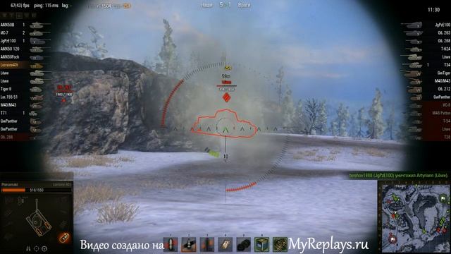 WOT: Заполярье - Lorraine 40 t - 2 фрага смотреть онлайн