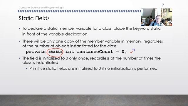 Classes Static Members смотреть онлайн