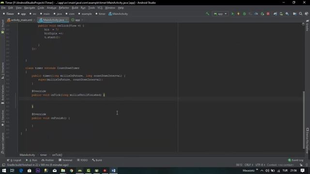 4-) Android Studio başlangıç - TİMER смотреть онлайн
