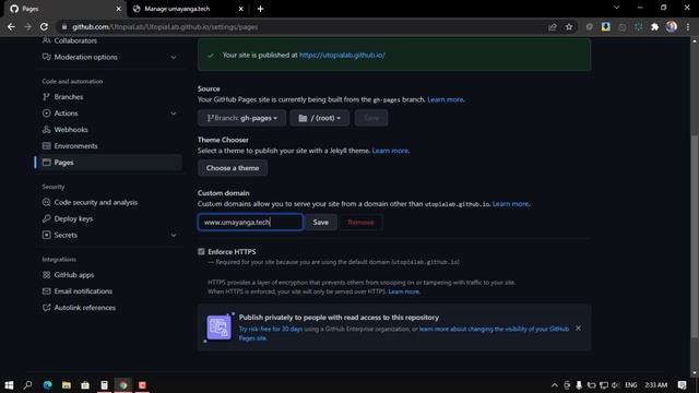 GitHub Pages වල හදපු Website එකට FREE Custom Domain එකක්