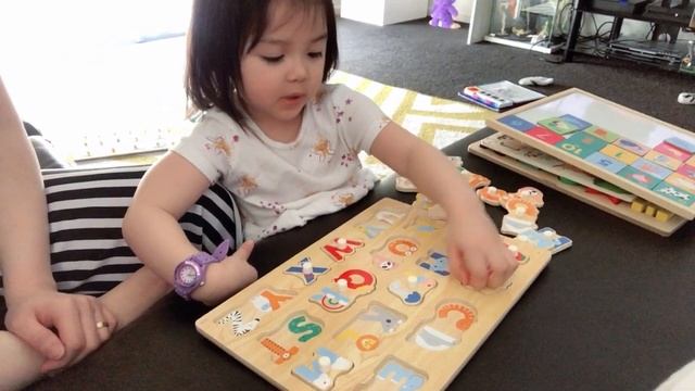 ALPHABETICALS/ANIMALS WOODEN PUZZLE! LEARNING EVERYDAY WITH CHESCA ❤️ смотреть онлайн