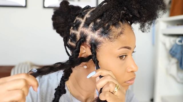 Easy BUTTERFLY BOB LOCS TUTORIAL (No Crochet) смотреть онлайн