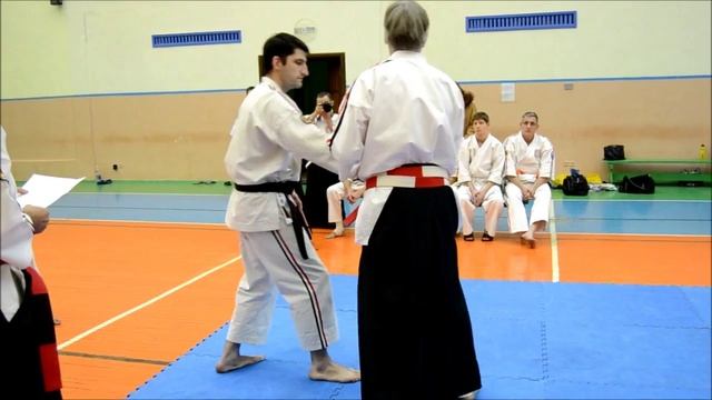 Косики каратэ. Фрагмент работы Ханси М.В.Крысина 8-й Дан в Тольятти 2015. смотреть онлайн