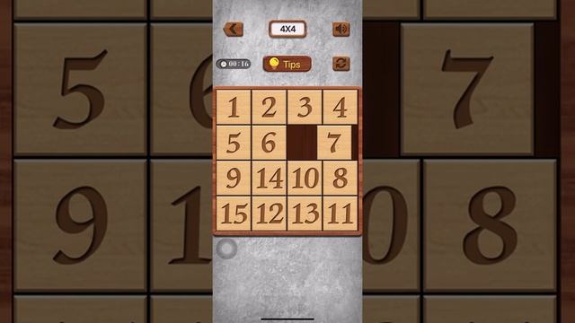 Numpuz Game 4X4 solved in 27 seconds , Number Puzzle Game , Wooden puzzle games смотреть онлайн