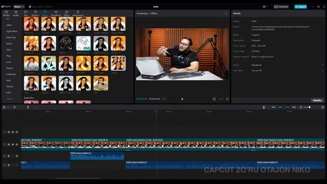 #12 Capcut Video effects yengil video montaj o'zbek tilida смотреть онлайн