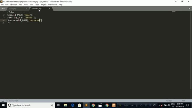 Php Simple Form Daynamic Get & Post Methord | Part-23 смотреть онлайн