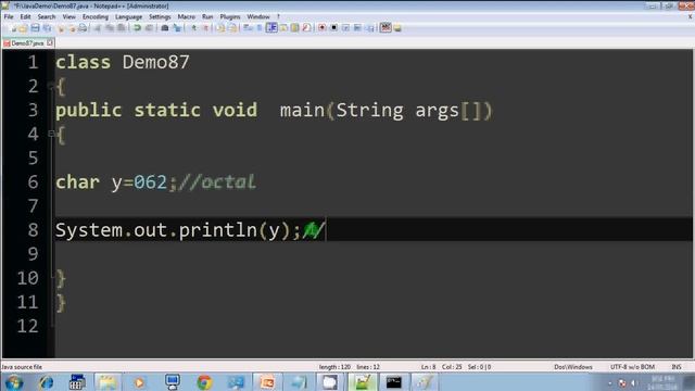 Lecture 40 Character data type in java in hindi part 10 смотреть онлайн