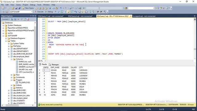 TRIGGER IN SQL,DML TRIGGER (PART 1) ,TRIGGERS IN DATABASE,SQL TUTORIAL FOR BEGINNERS смотреть онлайн