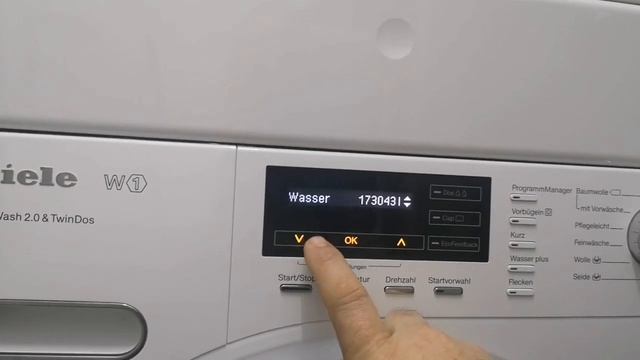 Miele W1 PowerWash 2. 0 TwinDos Waschmaschine Menü смотреть онлайн