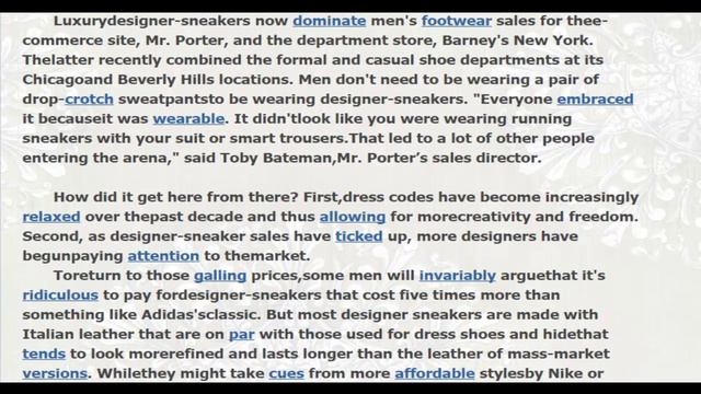 Designer Sneakers Style Down Fashion /楊居嵐 смотреть онлайн