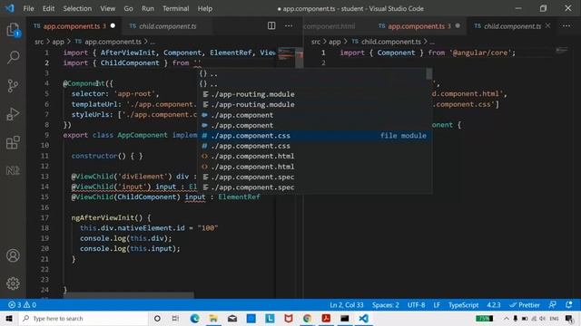 Angular ViewChild &ViewChildren Property смотреть онлайн