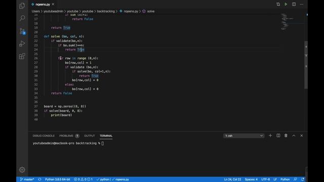 Backtracking Explained - Solving N-Queens and Knight's Tour using Python смотреть онлайн