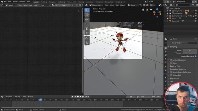 Add CGI Characters to Live Footage | Blender VFX Tutorial смотреть онлайн