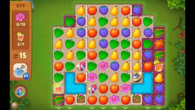 Gardenscapes - New Acres - level 879 смотреть онлайн