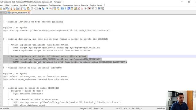 Usando o DUPLICATE para clonar um banco de dados смотреть онлайн