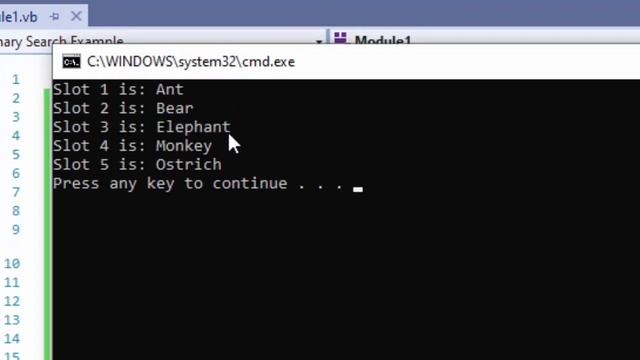 Binary Search in VB.NET 2019 смотреть онлайн