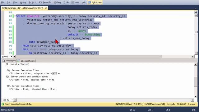 T-SQL User-Defined Function - Problem and Solution смотреть онлайн