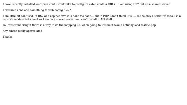 DevOps & SysAdmins: PHP: Extensionless URLs in IIS7 (windows)? (for wordpress) (2 Solutions!!) смотреть онлайн