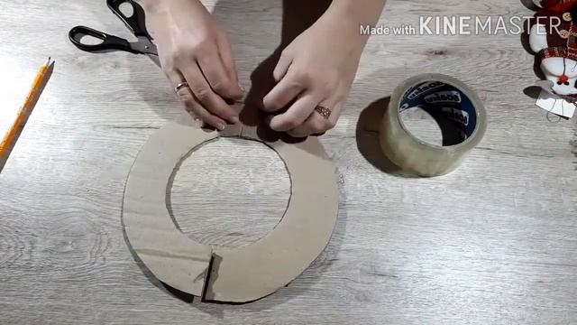 Рождественский венок из мишуры своими руками за 30 минут. смотреть онлайн