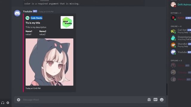 How to make Discord Bot || Embeds and Custom emotes смотреть онлайн