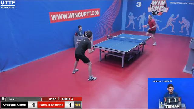 Старски Антон 1-3 Гедзь Валентин Турнир Восток 6 WIN CUP 26.05.21 Прямая Трансляция Зал3 смотреть онлайн