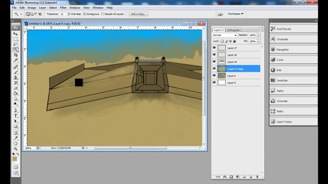 Photoshop Speed Painting - Somebody that I used to know (Gotye) смотреть онлайн