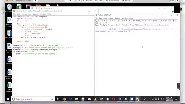 Linear Search Python Example - Search Number смотреть онлайн