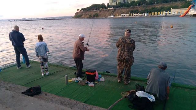 #Анапа Вы любите рыбалку? Сразу 5 рыбок! смотреть онлайн
