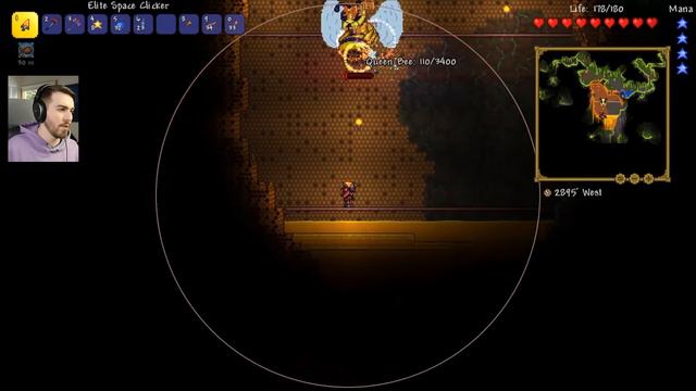 Clicking My Way To HARD MODE In Terraria!