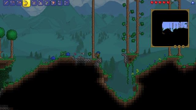 Let's play по Terraria 1.3 #1 "Дом, наковальня и шахта" смотреть онлайн
