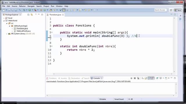 PROGRAMMER EN JAVA (Débutant) - 69 - L'instruction return смотреть онлайн