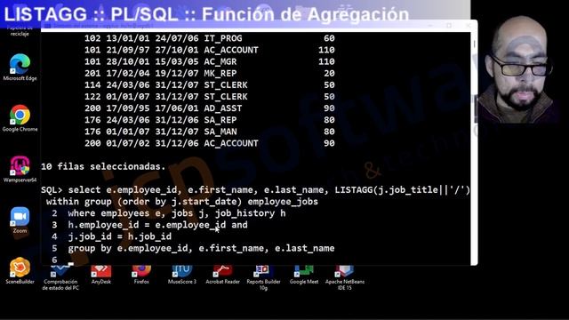 Funciones de Agregación: LISTAGG смотреть онлайн