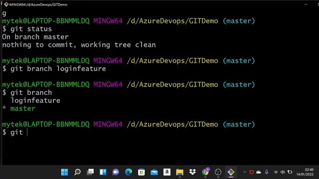 GIT Setup Branch and Commit Changes To The Branch смотреть онлайн