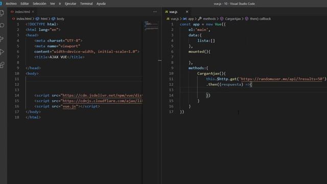 VUE + FIREBASE | CURSO COMPLETO | 10 AJAX CON VURE RESOURCE смотреть онлайн