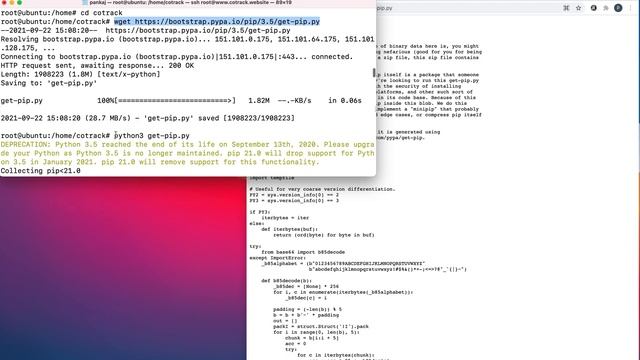 How to resolve broken pip issue on Ubuntu sys.stderr.write(f"ERROR: {exc}") смотреть онлайн