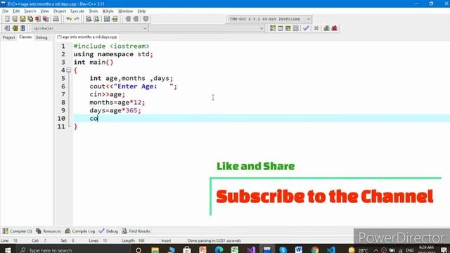 C++ Program | Convert Age into Months and Days | C++ Examples смотреть онлайн