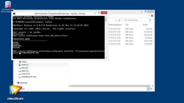 Onlineshop mit Java EE und Oracle DB Tutorial: Die Oracle Database verwalten |video2brain.com смотреть онлайн